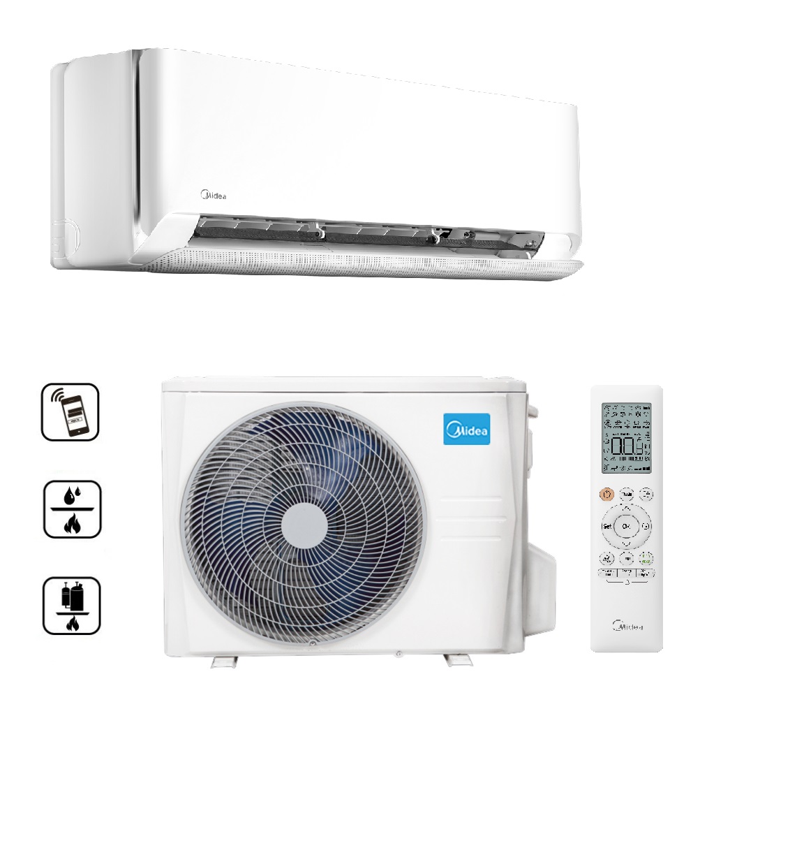 Midea Breezeless E splitová sestava