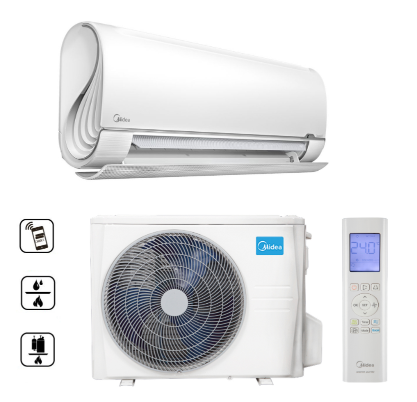 Midea Breezeless+ splitová sestava