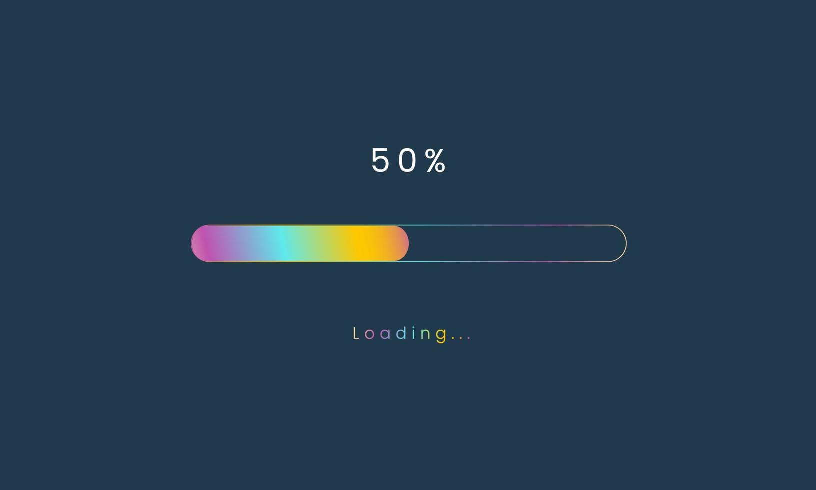 50-percent-rainbow-loading-bar-luplouad-user-interface-colorful-futuristic-loading-symbol-a-loading-tap-menu-ui-use-for-download-progress-web-design-template-interface-uploading-design-vector